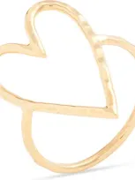 Ki-ele Love Heart Ring In Gold