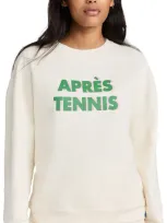 Kule Apres Tennis Sweatshirt In Cream