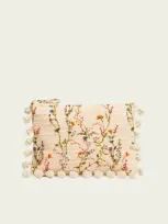 La Doublej Hand Pochette In Primavera Cream In Brown