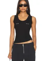 Lado Bokuchava X Revolve Pierced Cropped Tank Top In Black