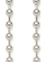 Lady Grey Ball Chain Linear Drop Earrings In Silver