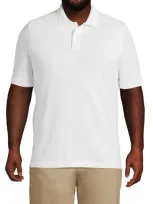 Lands' End Short Sleeve Comfort-first Mesh Polo Shirt In White