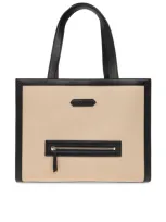 Lanvin Contrasting-trim Cotton Tote Bag In Multi