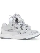 Lanvin Curb Sneakers In White