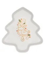 Le Creuset Noël Stoneware 12 Days Of Christmas Platter In White