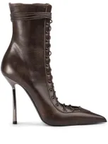 Le Silla 120mm Colette Ankle Boots In Brown