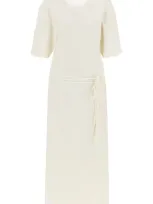 Lemaire Belted T-shirt Maxi Dress In Multicolor