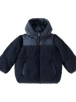 Liewood Kids' Niko Fleece Puffer Jacket In Classic Navy