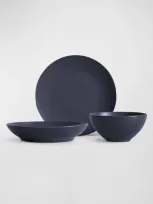 Lifetime Brands 3-piece Serving Set In Navy