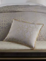 Lili Alessandra Standard Jackie Jacquard Sham In Champagne/silver