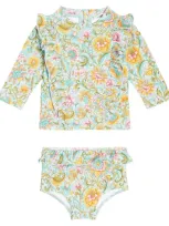 Louise Misha Baby Yankika Rashguard Swimsuit In Water Riverside Flowers