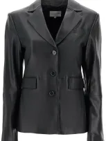 Loulou Studio Aldo Leather Jacket In Black