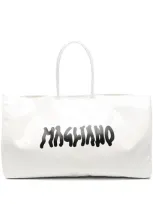 Magliano Logo-print Tote Bag In White