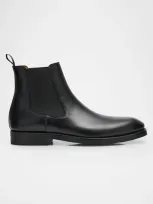 Magnanni Men's Java Leather Chelsea Boots In Black