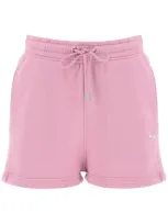 Maison Kitsuné "baby Fox Sports Shorts With Patch Design In Pink