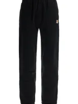 Maison Kitsuné Fox Head Jogging Pants In Black