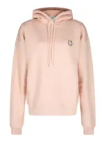 Maison Kitsuné Bold Fox Head Patch Hoodie In Pink