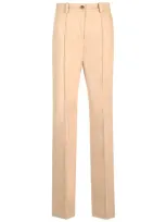 Maison Kitsuné Slim Fit Chino Trousers In Beige