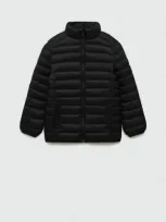 Mango Kids' Quilted Jacket Black