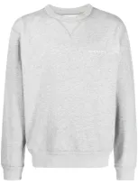 Marant Logo-embroidered Sweatshirt In Grey