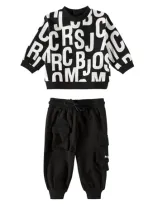 Marc Jacobs Black Suit For Babykids With Logo