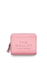 Marc Jacobs The Leather Mini Wallet In Pink