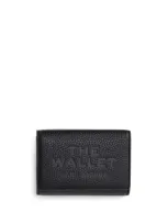 Marc Jacobs The Leather Trifold Wallet In Black