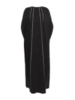 Marina Rinaldi Cape Embellished Maxi Dress In Black