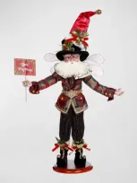 Mark Roberts Bah Humbug Fairy On Base Christmas Decor, 21" In Multi