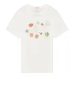 Marni X Paloma Funky Charm Explosion T-shirt In Lily White