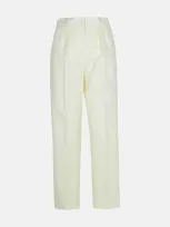 Max Mara 'verbano' White Virgin Wool Pants