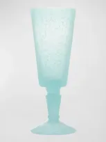 Memento 6.75 Oz. Champagne Flutes, Set Of 6 In Light Blue