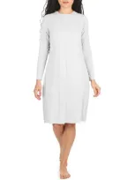 Memoi Bonded Long Sleeve Slip In White