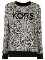 Michael Michael Kors Logo-print Detail Sweatshirt In Black