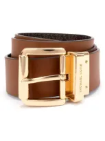 Michael Michael Kors Reversible Belt In Brown