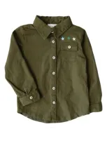 Miki Miette Kids' Tatum Safari Cotton Shirt Jacket