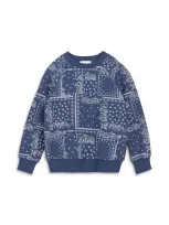 Miles The Label Boys' French Terry Sweatshirt - Little Kid In Dusty Blue