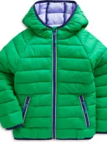 Mini Boden Kids' Pack-away Padded Jacket Topaz Green Pea Girls Boden