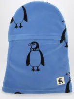 Mini Rodini Blue Balaclava With Penguins