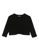 Miss Grant Kids' Ring-embellishment Sweater In Black