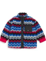 Missoni Kids' Zigzag Fleece Jacket In Multi