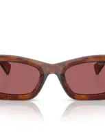 Miu Miu Eyewear Square Frame Sunglasses In Brown