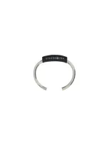 Mm6 Maison Margiela Bracelets In Polished Palladio/black