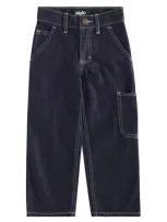 Molo Kids' Archer Wide-leg Jeans In Blue