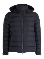 Moncler Hooded Arneb Jacket In Blue