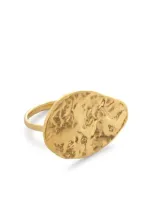 Monica Vinader Capri Teardrop Ring In Gold