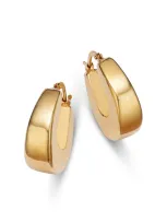 Moon & Meadow 14k Yellow Gold Graduated Wide Hoop Earrings