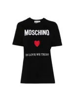 Moschino Couture In Love We Trust T-shirt In Black