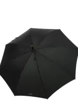 Moschino Pinstripes Long Auto Umbrella In Black