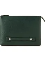 Mulberry City Laptop Holder Heavy Grain In  Green